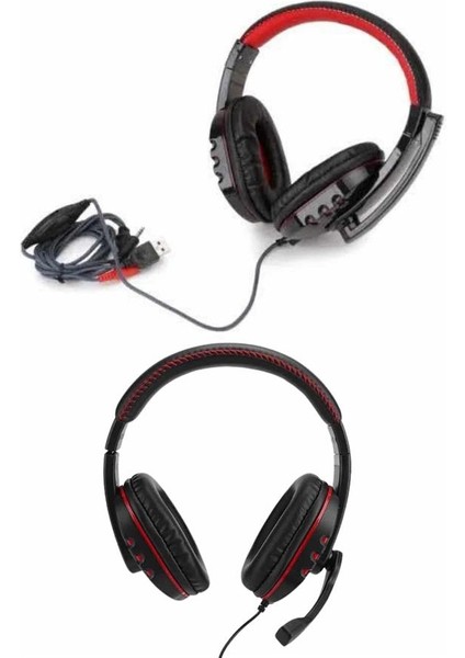 Oyuncu Kulaklığı Kulak Üstü Kablolu Gaming Kulaklık Mikrofonlu Anc Özelliği - MK001R-4O98C7 modelleri