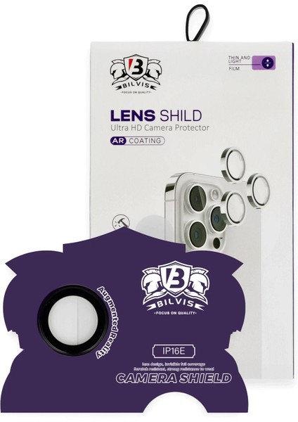 iPhone 16E Bilvis Titan Kamera Lens - SIYAH-(5796) - MK001R-4NZNF0