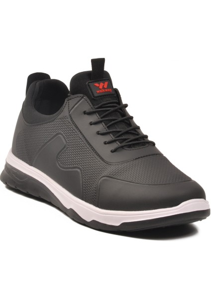Siyah Kırmızı Lastik Bağcıklı Erkek Spor Ayakkabı fiyatları