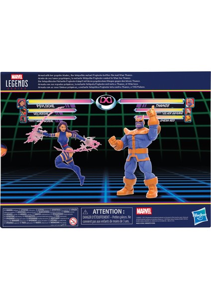 Legends Gamerverse Psylocke Vs Thanos (Retro Video Game) Ikili Aksiyon Figür Seti indirimleri