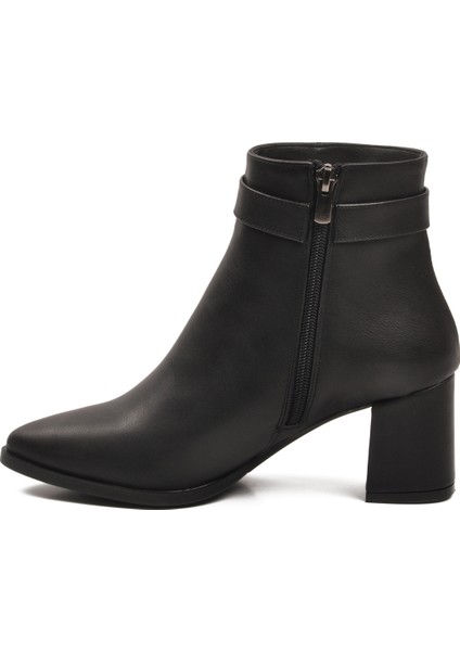 Siyah Içi Kürklü Fermuarlı Kadın Topuklu Bot fırsatları