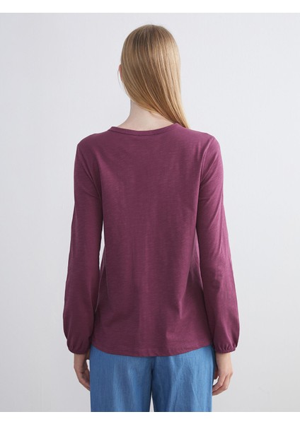 Yeni Sezon Bisiklet Yaka Nakışlı Bluz indirimleri