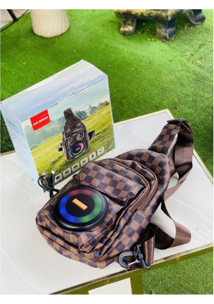 Kablosuz Bluetooth Hoparlör Sırt Çantası Laptop Çantası Hifi Ses Kalitesi Okul Çantası Kahverengi fiyatları