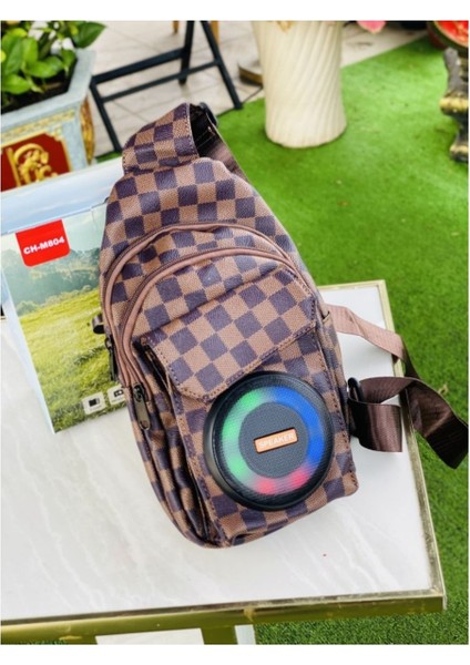 Kablosuz Bluetooth Hoparlör Sırt Çantası Laptop Çantası Hifi Ses Kalitesi Okul Çantası Kahverengi indirimleri