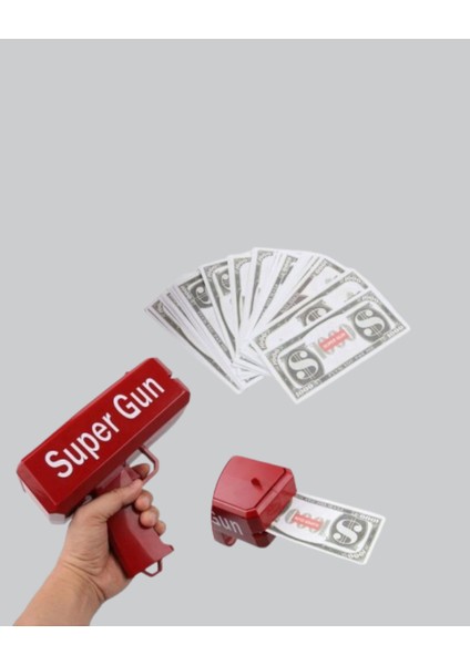 Super Money Gun Para Saçma Tabancası Yüksek Atış Güçlü Kırmızı Model - MK001R-4O7IP8 fiyatları