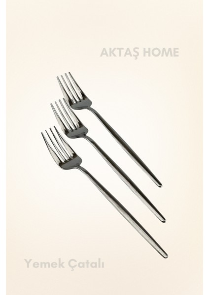 Round Yeni Nesil 6'lı Yemek Çatalı Paslanmaz Çelik fiyatları