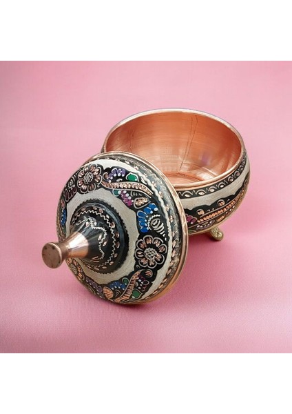 Bakır Şekerlik 17*12 cm Saf Bakır Şekerlik Büyük El Işlemeli Bakır Çikolatalık Erzurum Bakır Gondol fiyatları