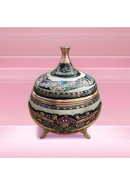 Bakır Şekerlik 17*12 cm Saf Bakır Şekerlik Büyük El Işlemeli Bakır Çikolatalık Erzurum Bakır Gondol modelleri