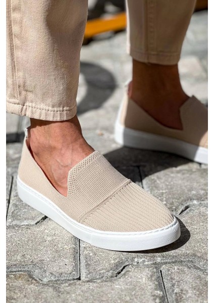 Nrzsnt KB-114 Kuback Bej Triko Yüksek Taban Bağcıksız Günlük Erkek Ayakkabı (Numara: 40) fiyatları