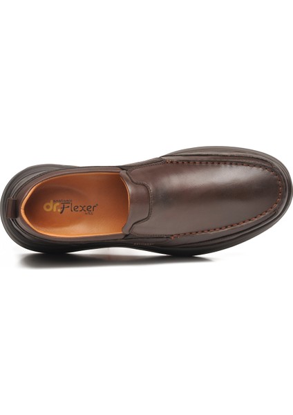 Dr.flexer Kahve Hakiki Deri Ortopedik Erkek Casual Ayakkabı fırsatları