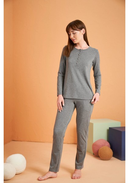 Pjs 28048 Kadın Patlı Pijama Takım