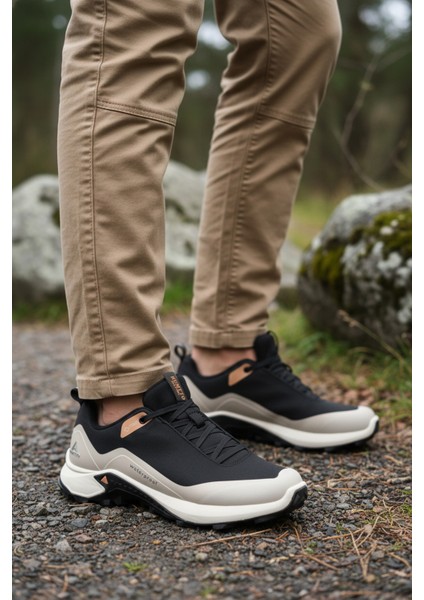 Siyah Bej Su Geçirmez Erkek Outdoor Ayakkabı modelleri