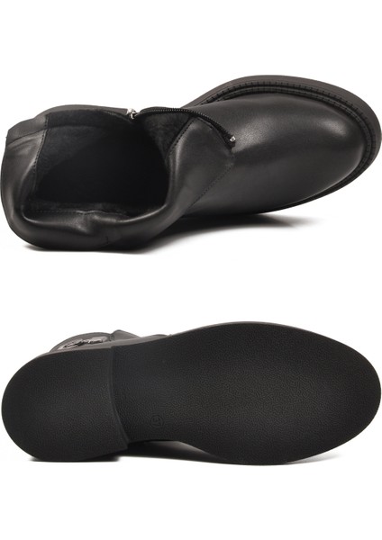 Siyah Içi Kürklü Kadın Topuklu Bot indirimleri