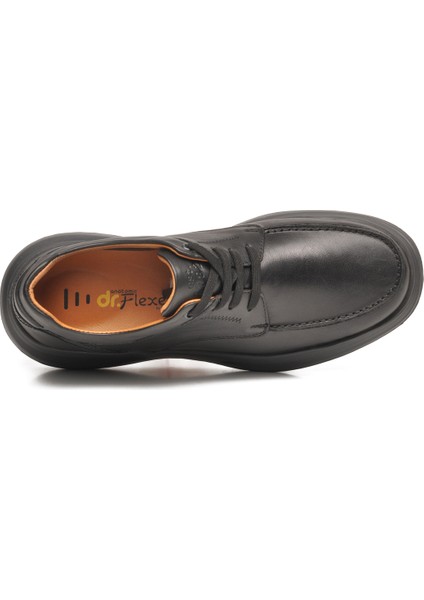 Dr.flexer Siyah Hakiki Deri Ortopedik Erkek Casual Ayakkabı fırsatları