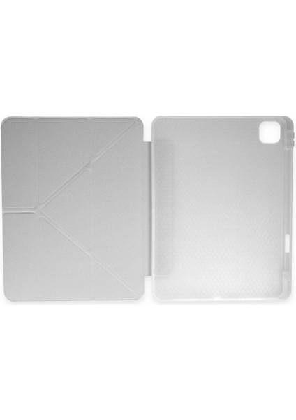 Xiaomi Redmi Pad Se Kılıf Kalemlikli Mars Tablet Kılıfı - GRI-(5796) - MK001R-4NVVL0 modelleri