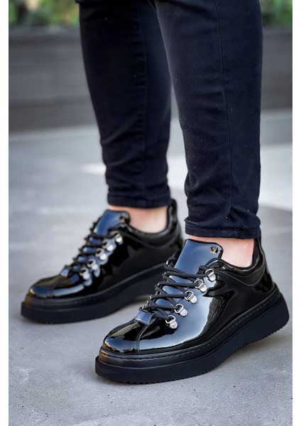 Nrzsnt Kb-X4 Kuback Siyah Rugan Siyah Yüksek Taban Bağcıklı Günlük Erkek Ayakkabı (Numara: 44) fiyatları