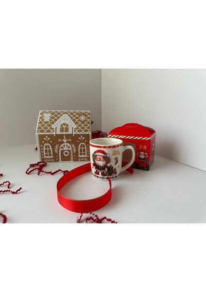 Yılbaşı Hediye Kupa Kutusu | Hazır Kraft Kutuda Yılbaşı Temalı Kupa fiyatları