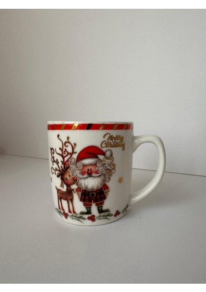 Yılbaşı Hediye Kupa Kutusu | Hazır Kraft Kutuda Yılbaşı Temalı Kupa