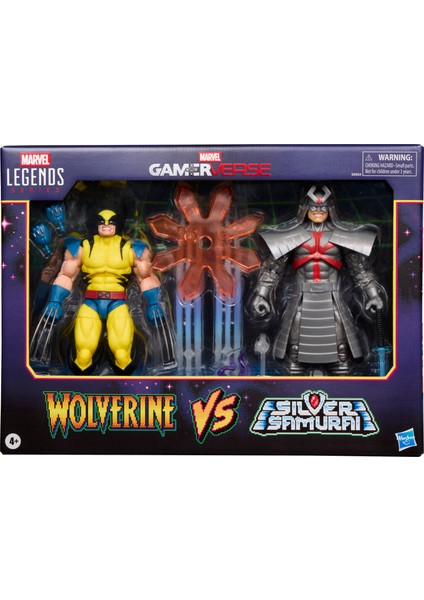 Legends Gamerverse Wolverine Vs Marvel's Silver Samurai (Retro Video Game) Ikili Figür