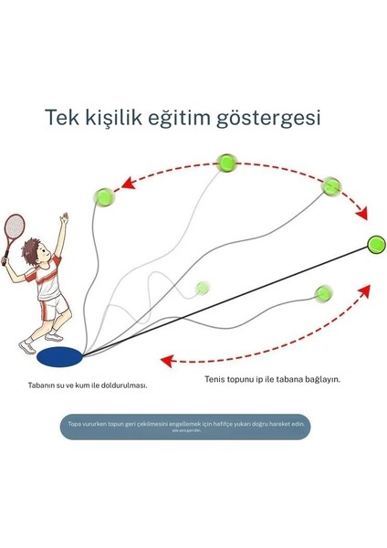 Tenis Antrenör Seti Profesyonel Elastik Halatlı Tenis Antrenman Aleti Pratik Spor Fitness Aleti fırsatları