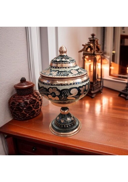 Bakır Şekerlik 23*12 cm Saf Bakır Şekerlik Büyük El Işlemeli Bakır Çikolatalık Erzurum Bakır Gondol fiyatları