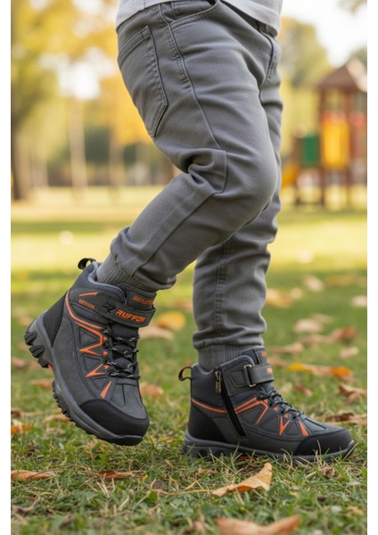 Füme Turuncu Polarlı Erkek Çocuk Sneaker Bot modelleri