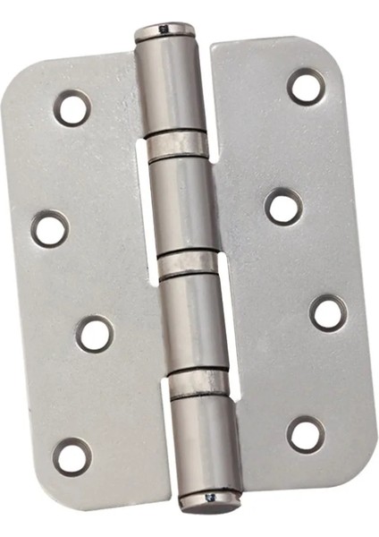 Çelik 10 cm Oval Kapı Menteşesi 2.5 mm (Saten - Siyah)