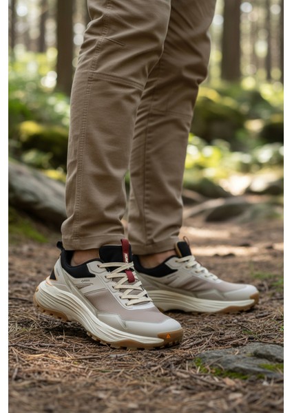 Bej Bağcıklı Erkek Outdoor Ayakkabı modelleri