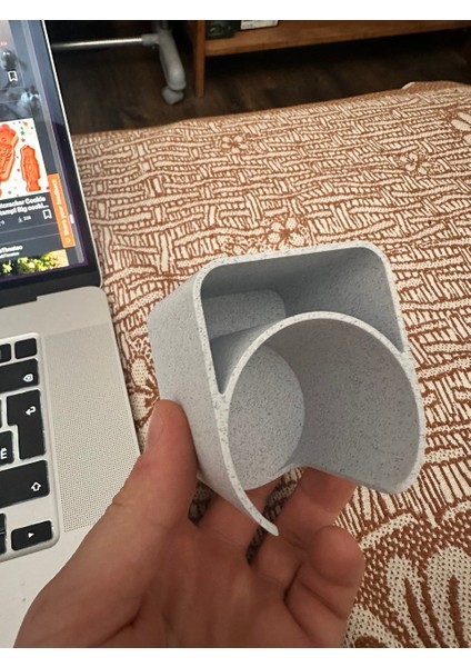 Gri Pamuk ve Kulak Çubuğu Standı, Dekoratif Stant