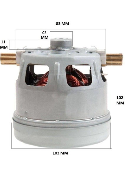 Elektrikli Süpürge Motoru SRV27 1600 W fiyatları