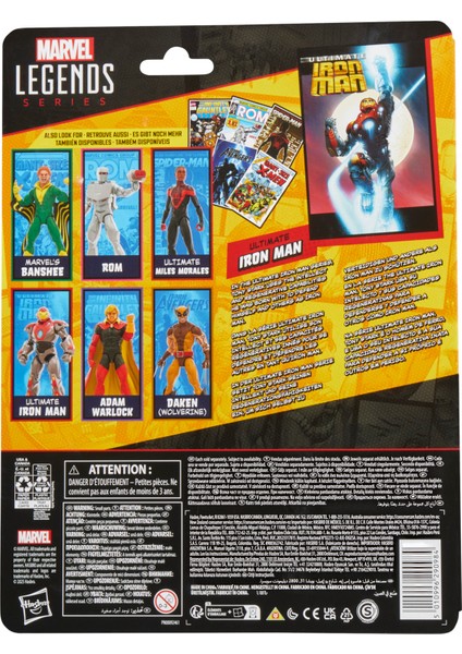 Legends Ultimate Iron Man (Marvel Comics) Aksiyon Figürü, Çizgi Roman Aksesuarlı