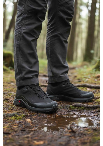 Siyah Bağcıklı Su Geçirmez Erkek Outdoor Ayakkabı modelleri