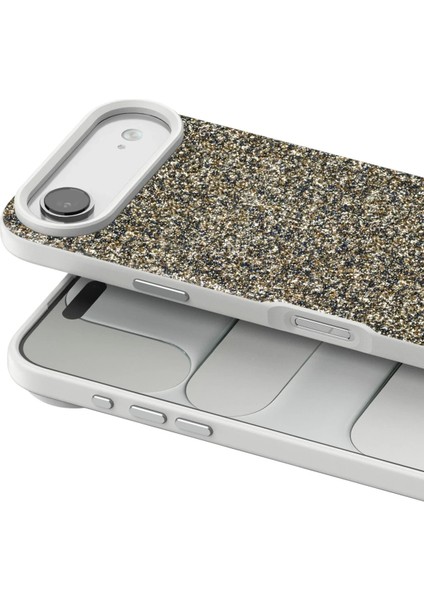 Apple iPhone 17 Air Bright Simli Kapak - Çöl TITANYUM-(5796) - MK001R-4O8668 fiyatları