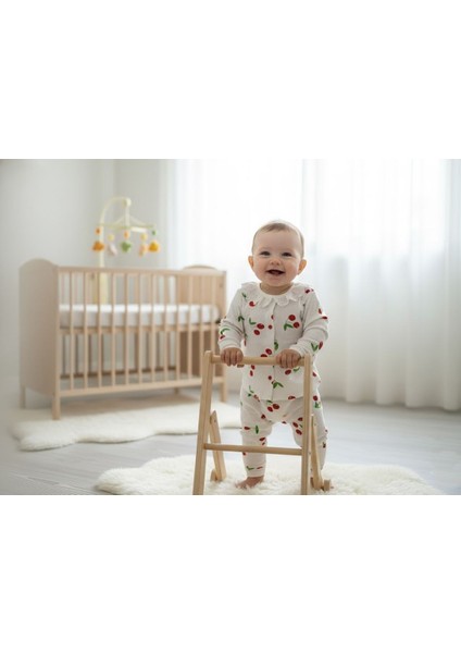 Bebek Uzun Kollu Dantel Detaylı Mevsimlik Alt Üst Takım