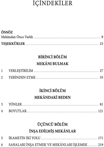 Mekana Geri Dönüş modelleri