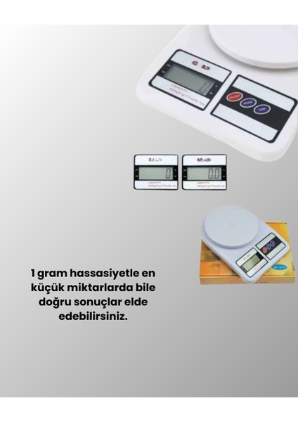 Dijital Mutfak Terazisi 10KG Kapasiteli 1g Hassasiyetli - MK001R-4O9HP9 fiyatları