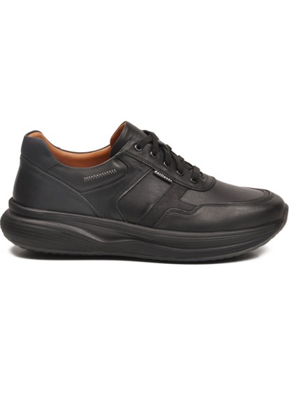 Dr.flexer Siyah Hakiki Deri Ortopedik Erkek Casual Ayakkabı