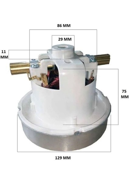 Elektrikli Süpürge Motoru SRV67 1200 W fiyatları