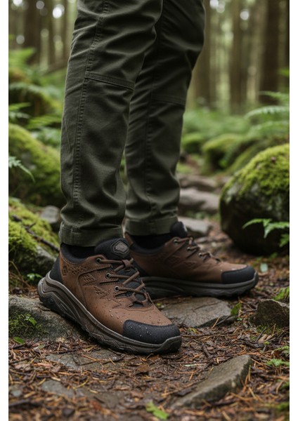 Kahve Nubuk Hakiki Deri Su Geçirmez Erkek Outdoor Ayakkabı modelleri