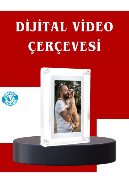 Çift Stereo Hoparlörlü 7 Inç Dijital Fotoğraf Çerçevesi – Zengin Ses Deney - MK001R-4OI6A