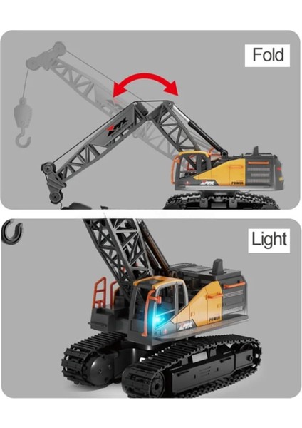 Uzaktan Kumandalı 40 Mhz Tam Fonksiyonlu Rc Iş Araçı Kule Vinç LED Işıklı ve Hareketli fırsatları