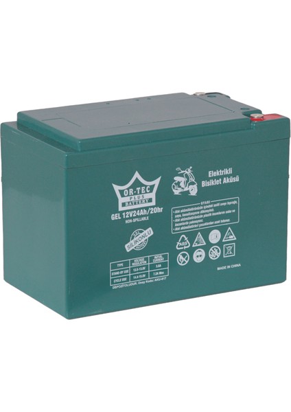 12V 24A Elektrikli Jel Akü fiyatları