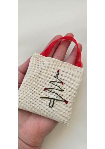 5’li Küçük Hediye Kesesi(Çam Ağacı) – Takı, Küpe, Yüzük, Nişan Şekeri ve Harçlık Para Için Mini Kese Seti