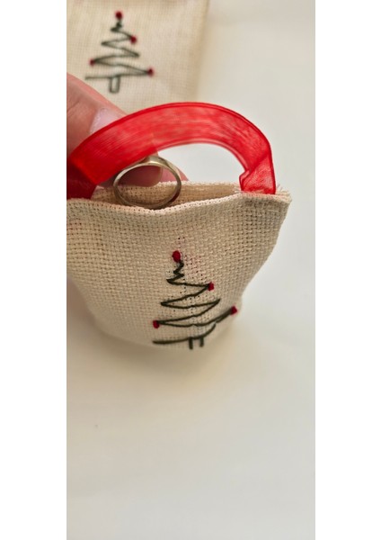 5’li Küçük Hediye Kesesi(Çam Ağacı) – Takı, Küpe, Yüzük, Nişan Şekeri ve Harçlık Para Için Mini Kese Seti modelleri