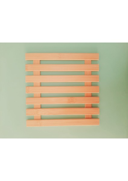 Ahşap Bambu Nihale Çaydanlık Altlığı Kare Tencere Altlığı Çaydanlık Matı modelleri