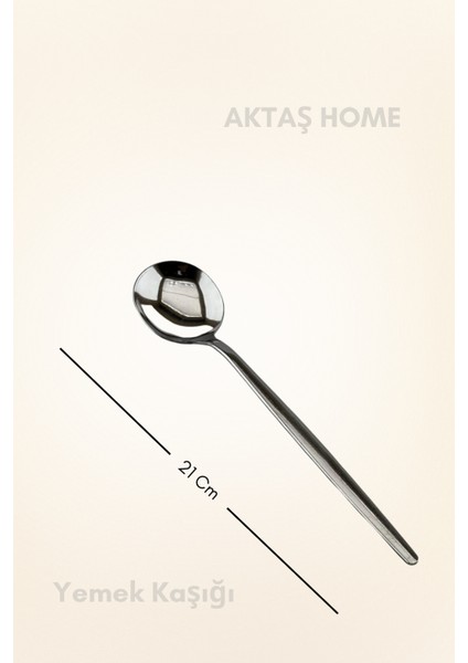 Round Yeni Nesil 6'lı Yemek Kaşığı Paslanmaz Çelik fırsatları