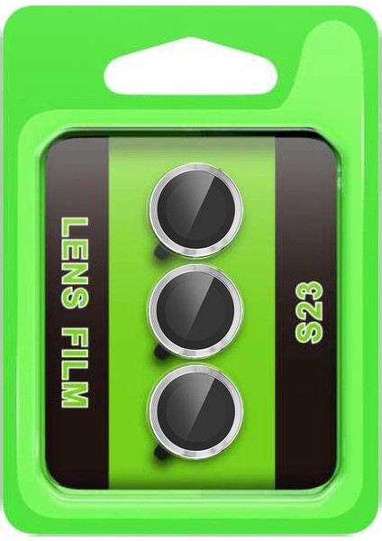 Samsung Galaxy S23 Raze Metal Kamera Lens - GÜMÜŞ-(5796) - MK001R-4O9029