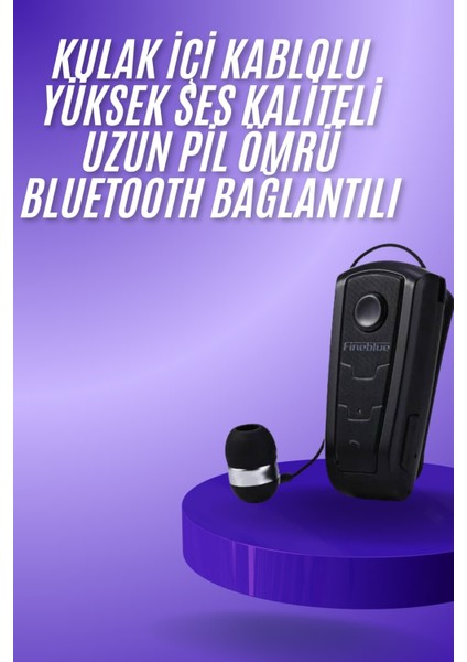 Makaralı Bluetooth Kulakiçi Yaka Kulaklığı Kablosuz Kulaklık - MK001R-4OJWC1 fiyatları