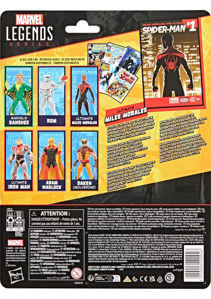 Legends Ultimate Miles Morales (Spider-Man Comics) Aksiyon Figürü, Çizgi Roman Aksesuarlı