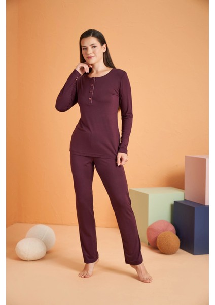 Pjs 28048 Kadın Patlı Pijama Takım